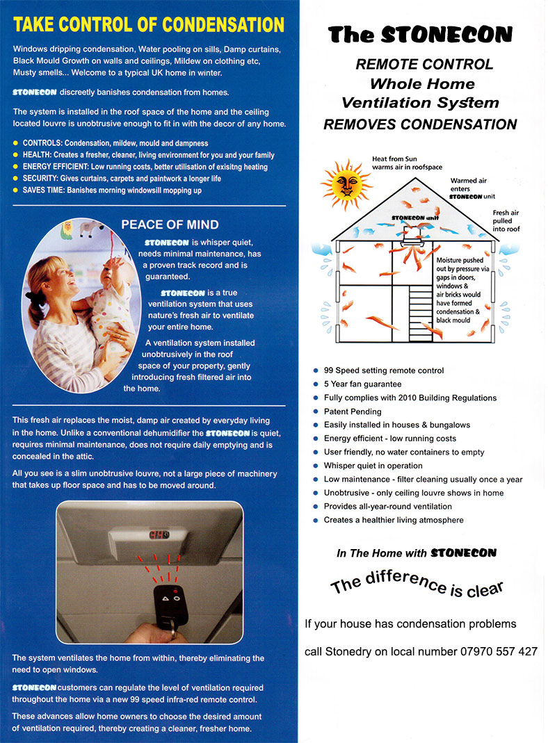 Stonecon condensation systems - Bridgend, Rhondda, Cardiff, Swansea, South Wales - wood rot